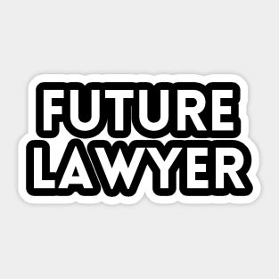 Future lawyer Sticker